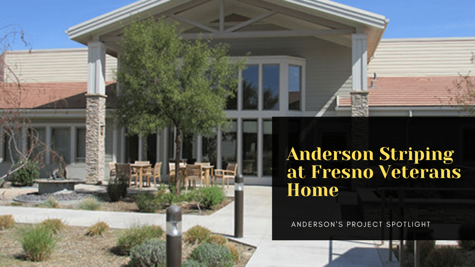 Anderson Striping Renews Veterans Home Parking Lots