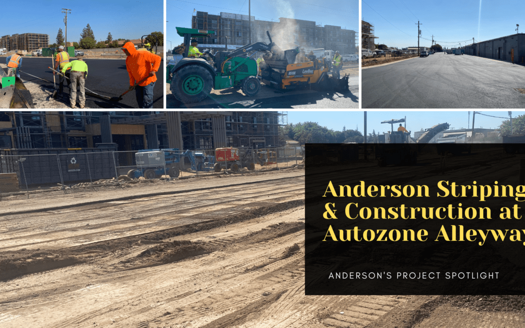 Anderson Striping & Construction at AutoZone Alleyway